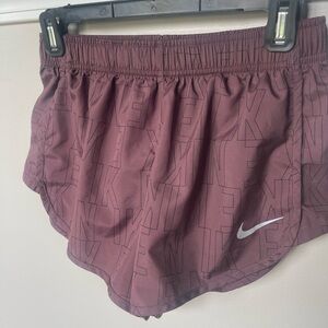 Nike logo drifit burgundy athletic shorts S